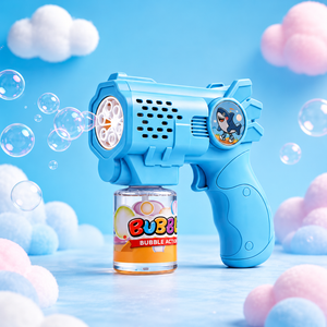 Dinosaur Bubble Gun Toy for Kids Automatic Bubble Blaster with Light &amp, Bubble Solution