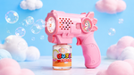 Dinosaur Bubble Gun Toy for Kids Automatic Bubble Blaster with Light &amp, Bubble Solution